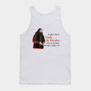 Nandor the Relentless Will Sit on His Throne and Make a Number Two! Tank Top